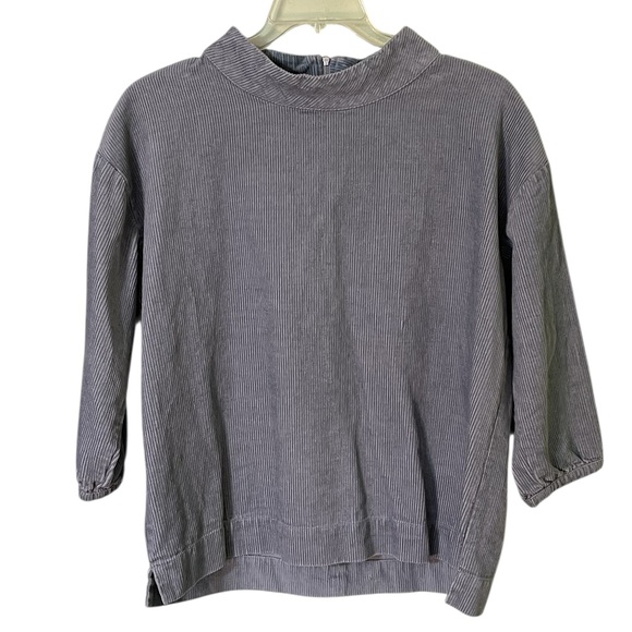 POETRY Hemp-Organic Cotton-Yak Yak funnel neck corduroy top. Size 8 GUC - Picture 6 of 10